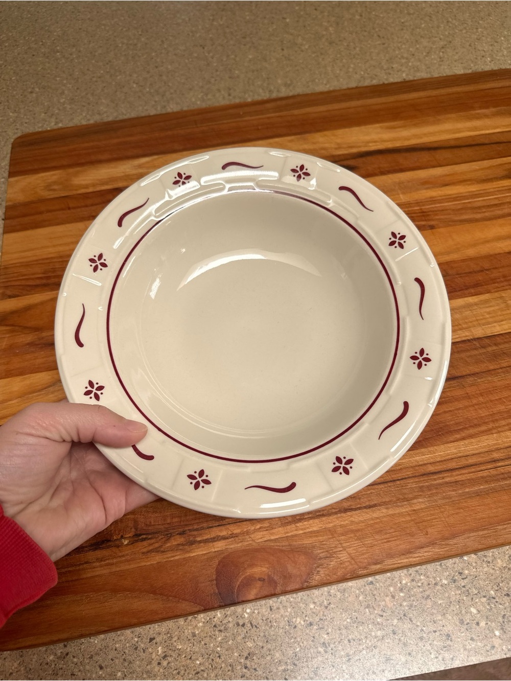 Longaberger bowls. Red color. 8 of them
